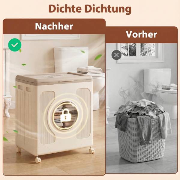 Wäschekorb VL32734 Grau