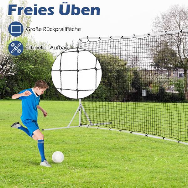 Fußballtor EB50210 Weiß - Kunststoff - 151 x 183 x 373 cm