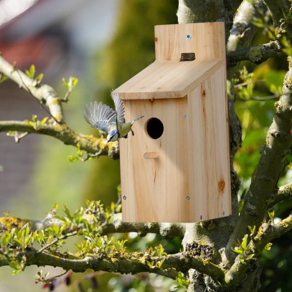 Nichoir d’extérieur pour oiseaux Marron - Bois manufacturé - 12 x 30 x 17 cm