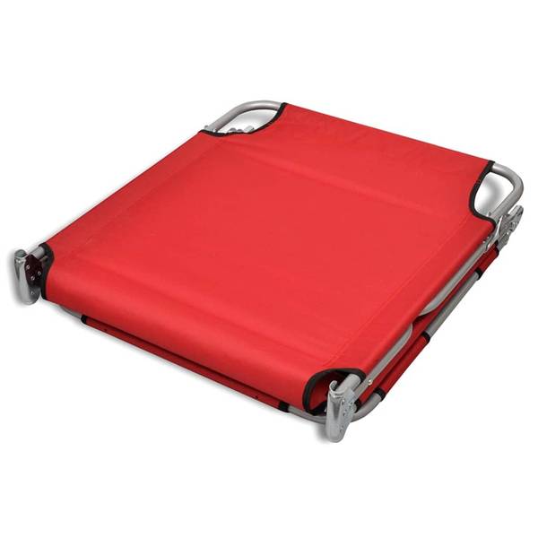 Sonnenliege 3005315 Rot - Stahl - 58 x 27 x 189 cm