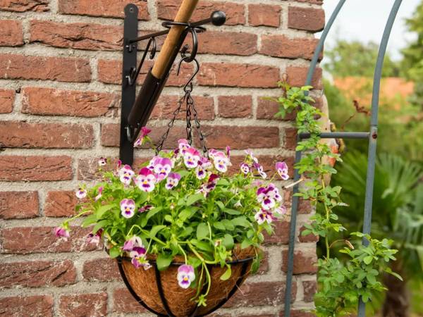 Blumentopfhalter VH11 Schwarz - Metall - 9 x 43 x 36 cm