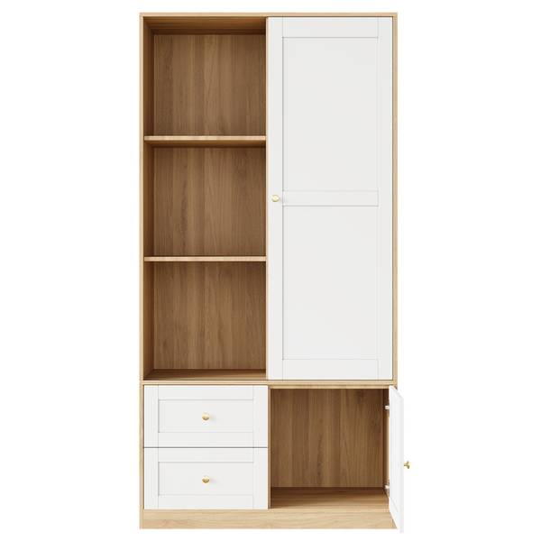 Kinderkleiderschrank NaturLucy Braun - Holzwerkstoff - 90 x 180 x 50 cm
