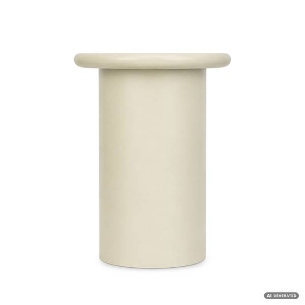 Runder Couchtisch MONO 5620 Beige - Holzwerkstoff - 30 x 40 x 30 cm