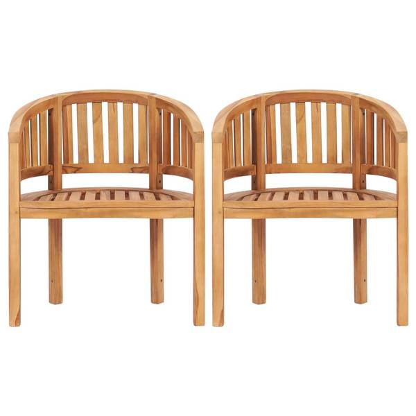 Garten-Lounge-Set 3059962 (4-teilig) Braun - Teakholz - 50 x 45 x 90 cm