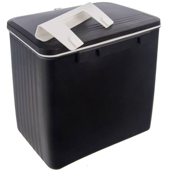 Hängender Mülleimer 731721 Schwarz - Kunststoff - 19 x 29 x 29 cm