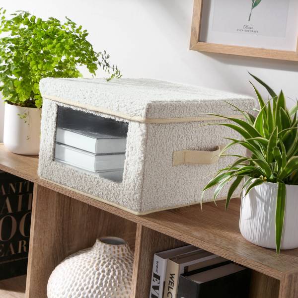 Aufbewahrungsbox 22185 Beige - Polyester - 28 x 30 x 40 cm