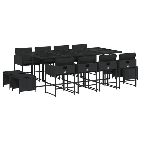 Garten-Essgruppe 3043046-5 (13-teilig) Schwarz