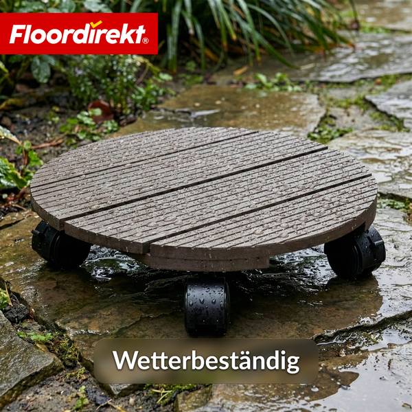 Pflanzenroller Countess Braun - Holzverbundwerkstoff - 30 x 8 x 30 cm
