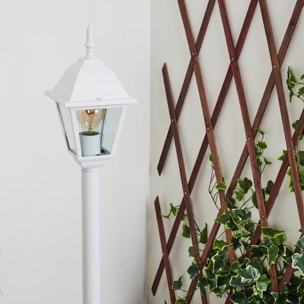 Wegeleuchte Quartucciu Durchsichtig - Weiß - 20 x 33 x 22 cm