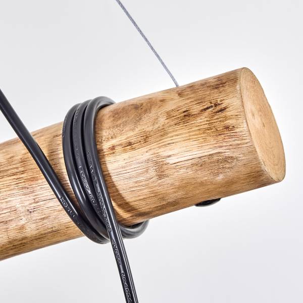 Pendelleuchte Cesaro Gelb - Eukalyptus - Aluminium - Klarglas - 100 x 150 x 123 cm