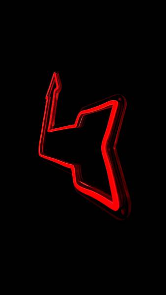 LED Neon Schild Pfeil nach oben Kunststoff - 45 x 39 x 2 cm