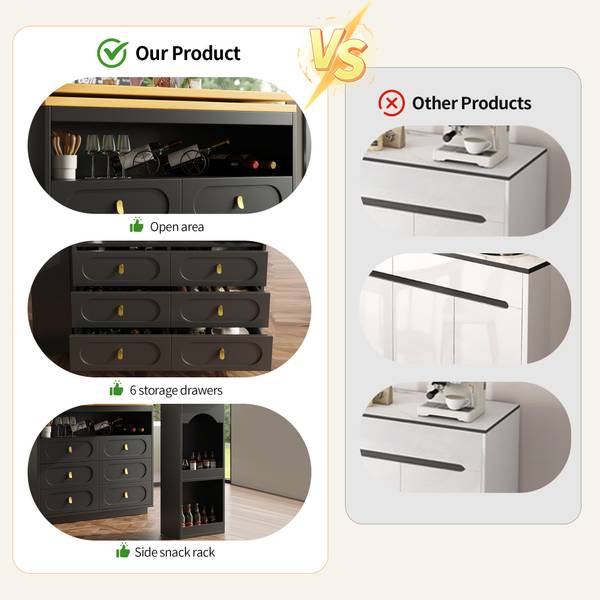 Bartisch Eurynom Ⅰ Schwarz - Holz