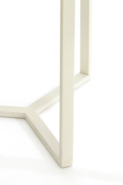 Tisch RETIRO Weiß - Metall - 35 x 81 x 35 cm