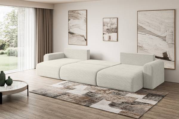 Wohnlandschaft ORRO-U Creme