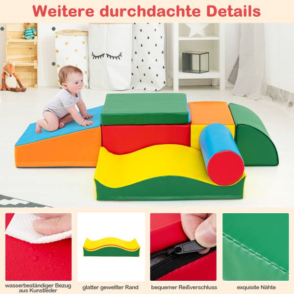 Schaumstoff-Kletterset RT32331DE(7-tlg.) Kunstleder - 40 x 20 x 40 cm