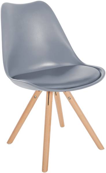 Esszimmerstuhl Sofia 4er Set Grau - Kunststoff - 48 x 81 x 54 cm