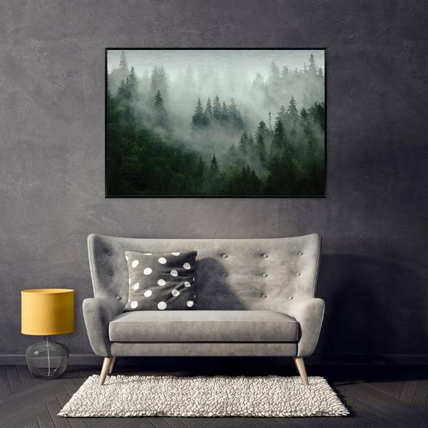 Bilder mit Rahmen Wald im Nebel ADS16384 150 x 100 cm