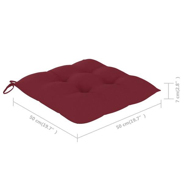 Gartenstuhl 3007899-4 8er Set Rot