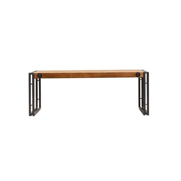 Table basse WORKSHOP Marron - En partie en bois massif - 110 x 40 x 70 cm