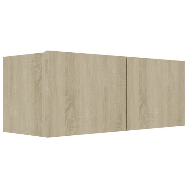 TV-Schrank 4er Set D814 Braun - Holzwerkstoff - 30 x 30 x 31 cm