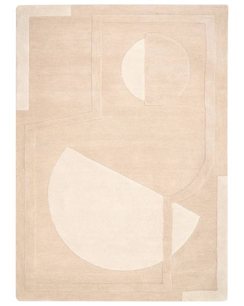 Teppich GAYA Beige - Grau - Bambus - 160 x 230 cm