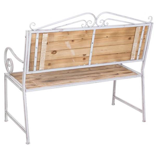 Bank Jardin Mueble Grau - Massivholz - 114 x 102 x 54 cm