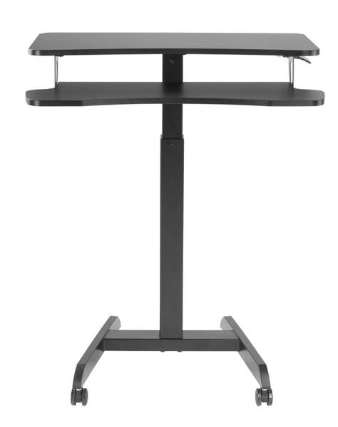 Laptoptisch LUMFWS07-7_ZWART Schwarz - Stahl - 80 x 120 x 63 cm
