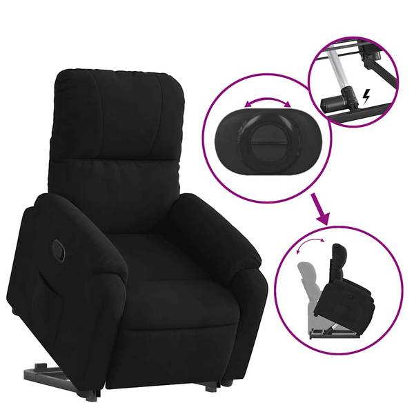 Sta-op Verstelbare Fauteuil 3032392-1 zwart