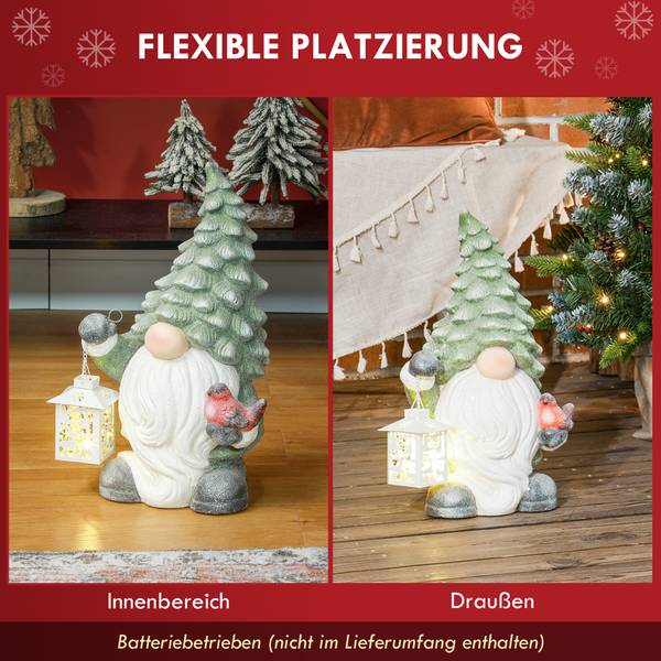 Weihnachtsfigur 844-994V00MX Grün - Metall - 21 x 42 x 28 cm