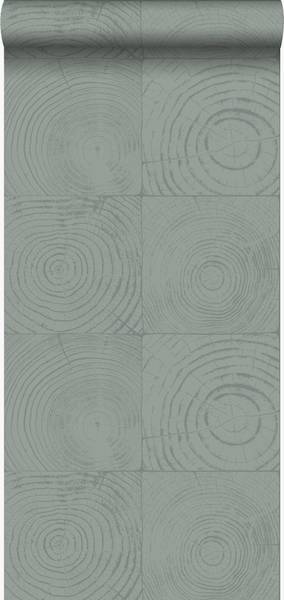 Tapete 347547 Grün - Fleece - 53 x 1005 x 53 cm