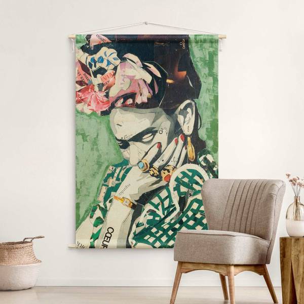 Wandteppich Frida Kahlo Collage No.3 110 x 165 cm