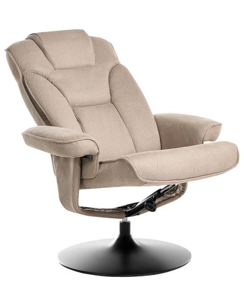 Fernsehsessel NYKS 2-tlg Beige - Schwarz - Grau - Textil - 87 x 98 x 81 cm