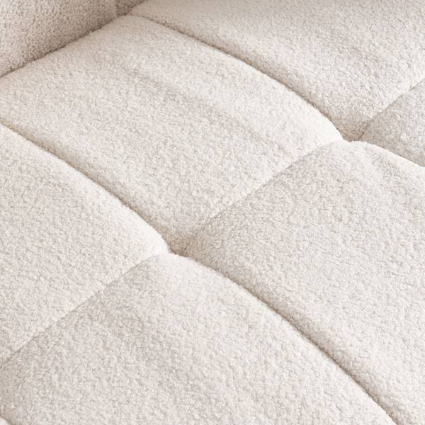 Teddysofa COMO Beige - Textil - 236 x 68 x 92 cm