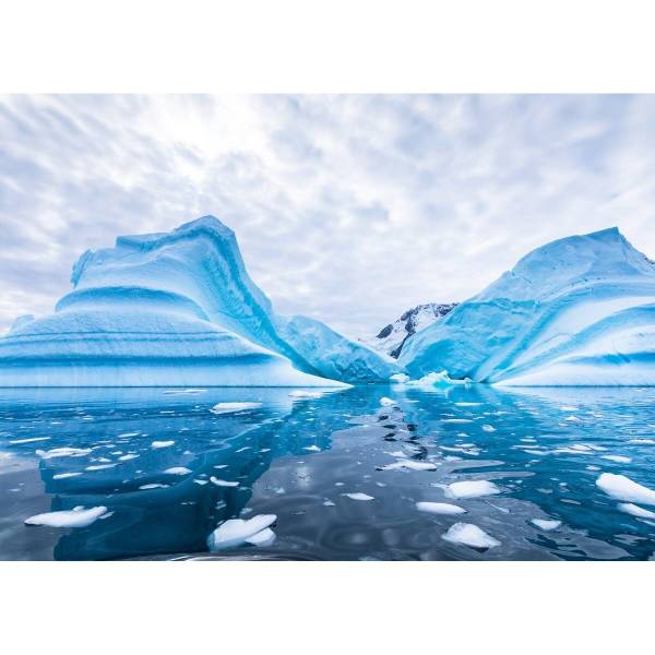 Tableau mural paysage blanc 120 x 80 cm