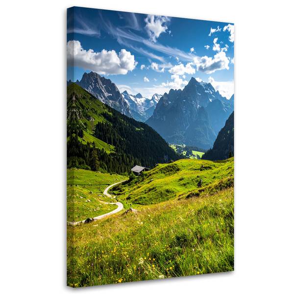 Wandbild Berge 80 x 120 cm