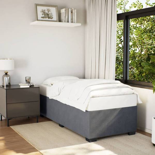 Bettgestell 3038698 Grau - Textil - 90 x 46 x 200 cm