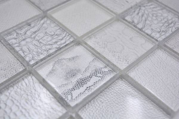 Mosaikfliesen 78-W18 Glas - 30 x 30 x 30 cm