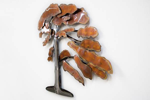 Sculpture murale Arbre Auren Marron - Métal - 97 x 88 x 7 cm