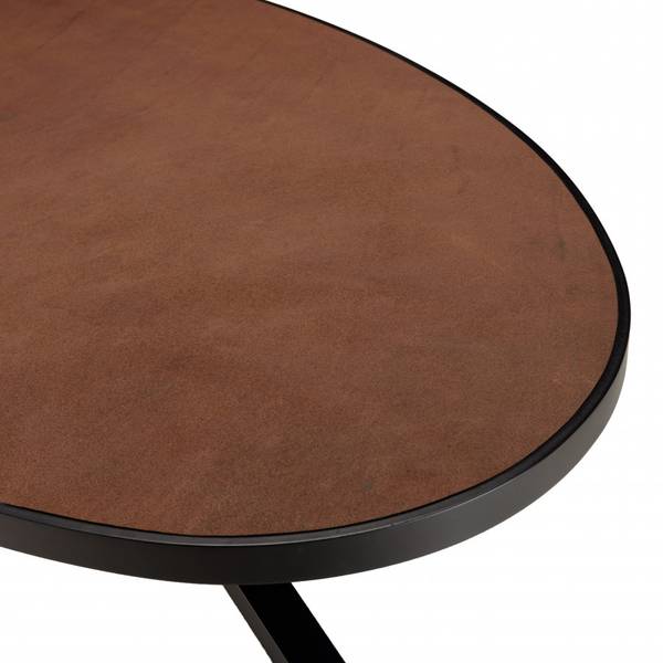 Esstisch BASILE Schwarz - Metall - 110 x 76 x 220 cm