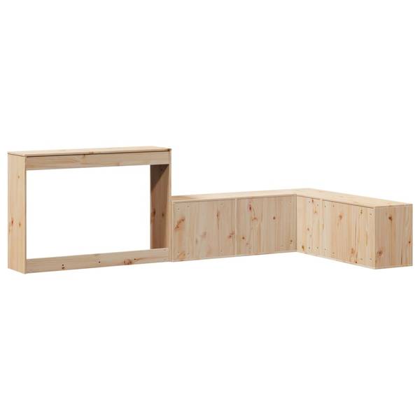 Nachttisch X3427 Braun - Massivholz - 122 x 75 x 232 cm