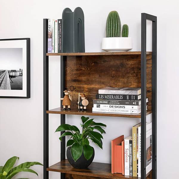 Bücherregal 100412 Braun - Stahl - 71 x 32 x 16 cm
