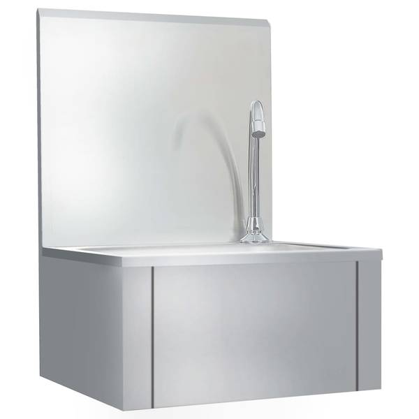 Handwaschbecken 51114 Silber - Edelstahl - 34 x 56 x 40 cm