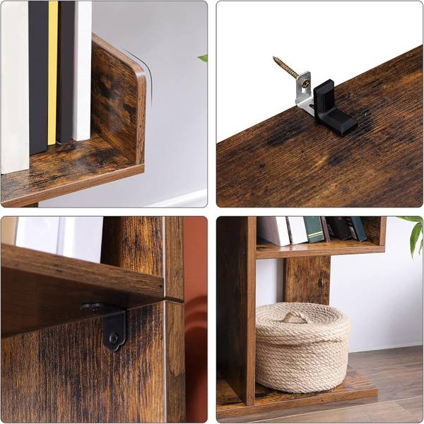 Bücherregal 100408 Braun - Holzwerkstoff - 98 x 32 x 19 cm