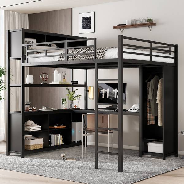 Hochbett Mia Schwarz