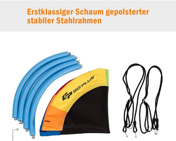 φ100cm Nestschaukel mit Hängegurte Metall - 100 x 160 x 100 cm