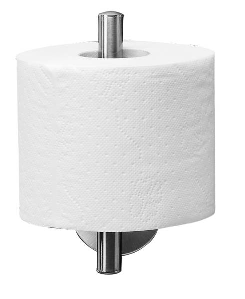 vernickelter Toilettenpapierhalter Grau - Glas - 9 x 26 x 11 cm
