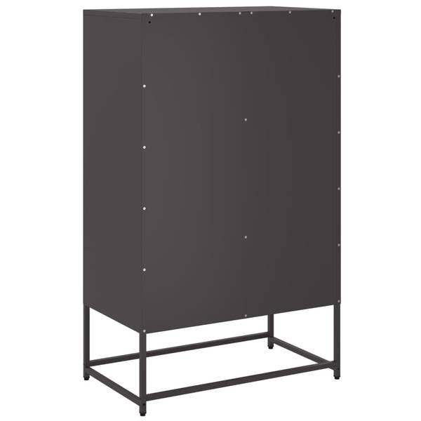Highboard DE8520 Schwarz - Metall - 68 x 112 x 39 cm