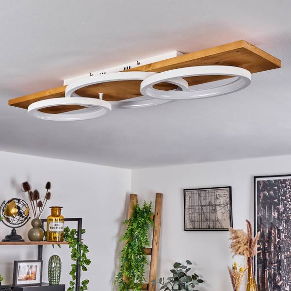 Deckenleuchte Palermo Beige - Weiß - 20 x 10 x 97 cm