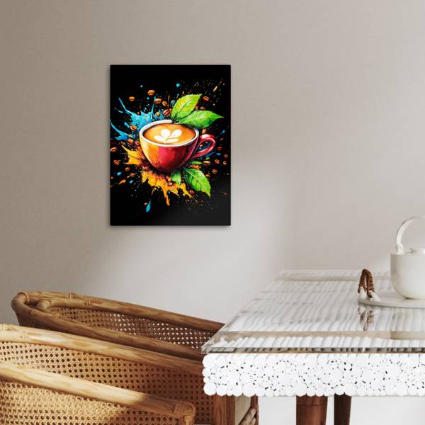 TABLEAU SUR TOILE Café 30 x 40 cm