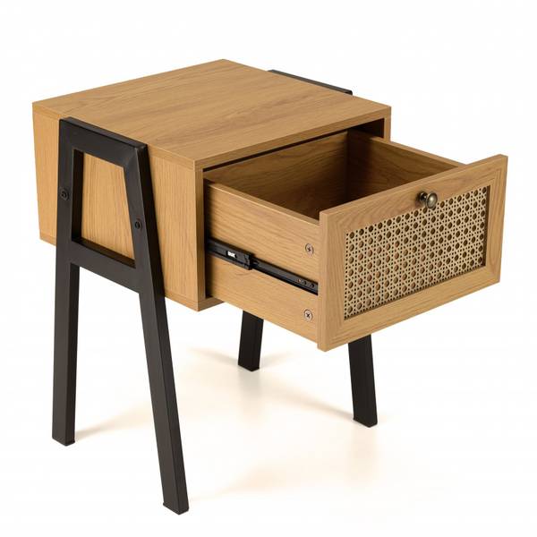 Nachttisch CHARLIE Braun - Holzwerkstoff - 40 x 58 x 44 cm
